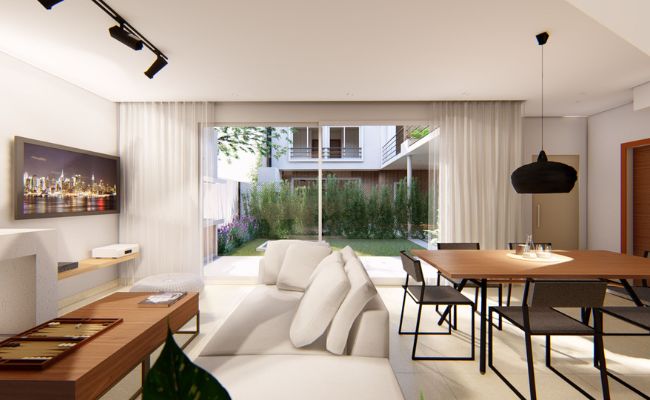 Render del living